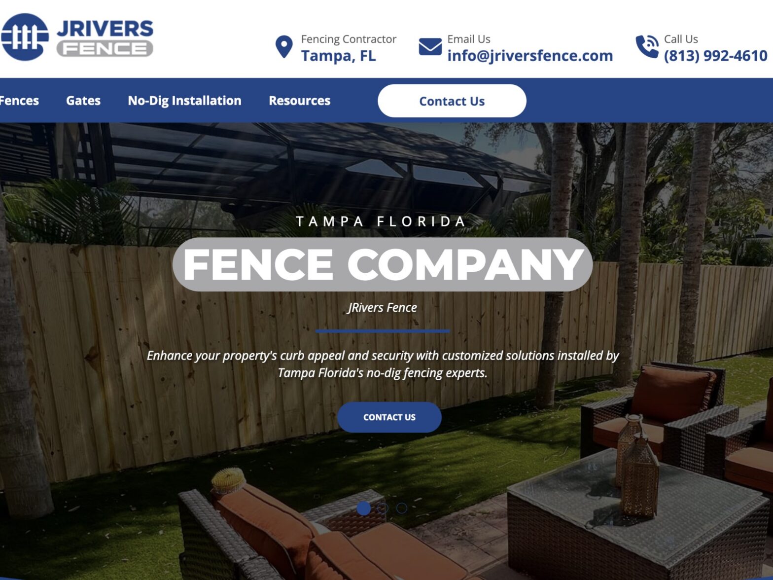 Photo of a Tampa Florida fence company