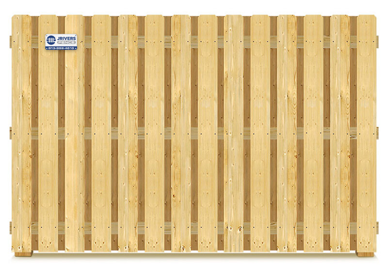 Largo FL Shadowbox style wood fence
