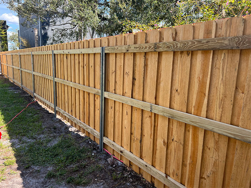 Clearwater Florida wood privacy fencing